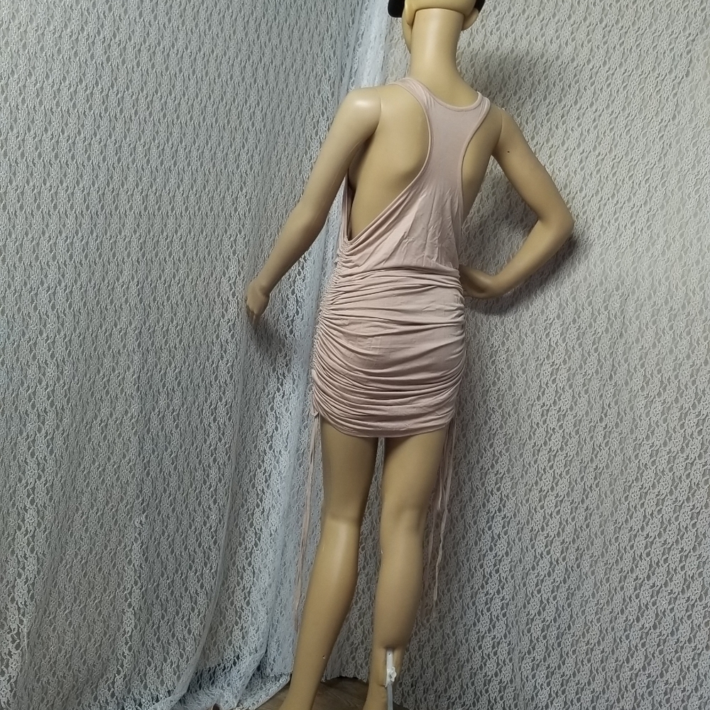 🆕️ *FINAL* Soft-Knit Racer-Back Ruched Dress - Picture 7 of 12